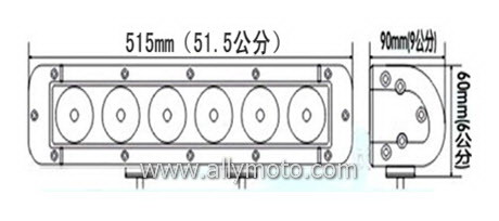 120W LED Light Bar 2068